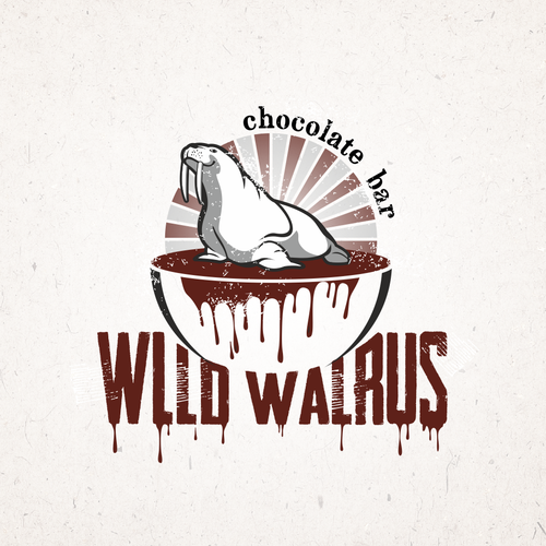 Chocolate logo with the title 'logo design for chocolate bar'