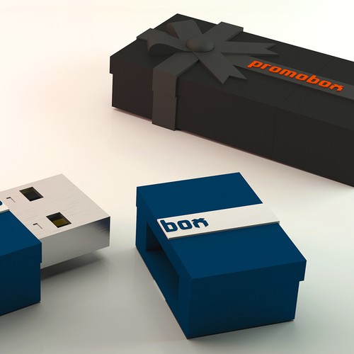 USB design with the title 'Concept USB flash drive.'