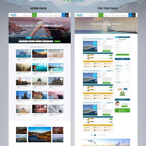 Business website with the title 'Travel Designs '