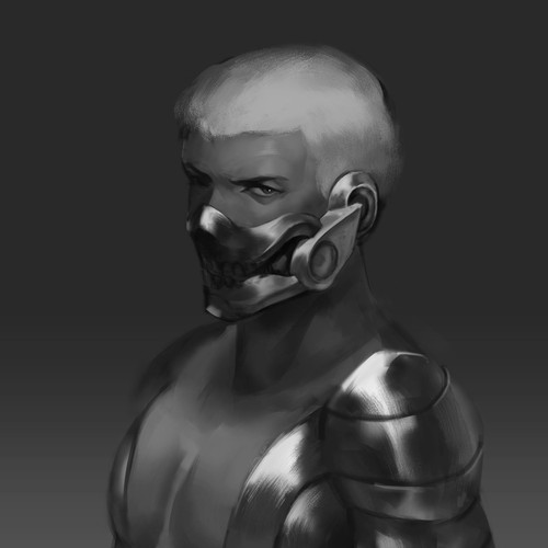 Card game design with the title 'the iron one'