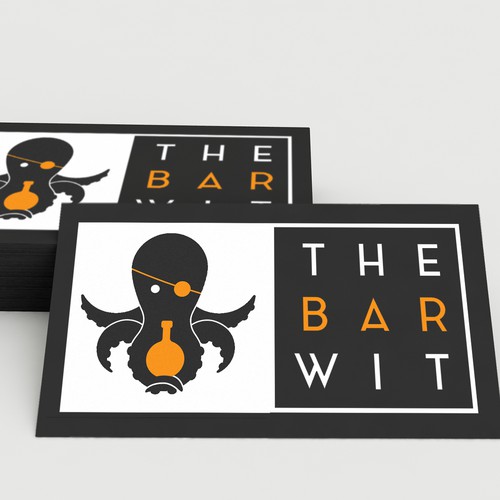 Pirate brand with the title 'Logo for the Bartending Company "The Bar Wit"'