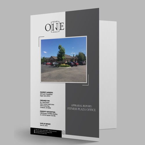 Report cover design with the title 'Report'