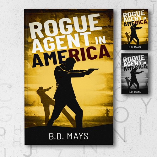 Noir book cover with the title 'Book cover for sale'