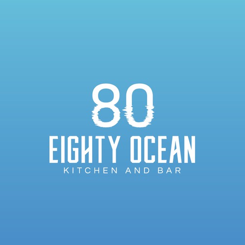 Number logo with the title 'Minimal logo for kitchen and bar'