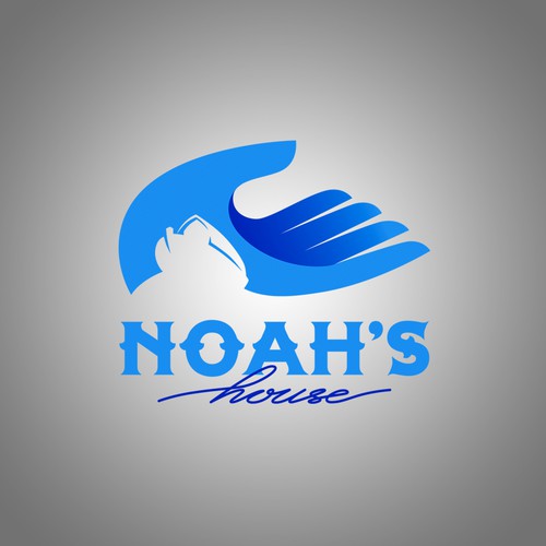 NGO design with the title 'Logo concept of Noah's House, organisation that provide confidential relocation and new beginnings for abused and exploited women and their children.'