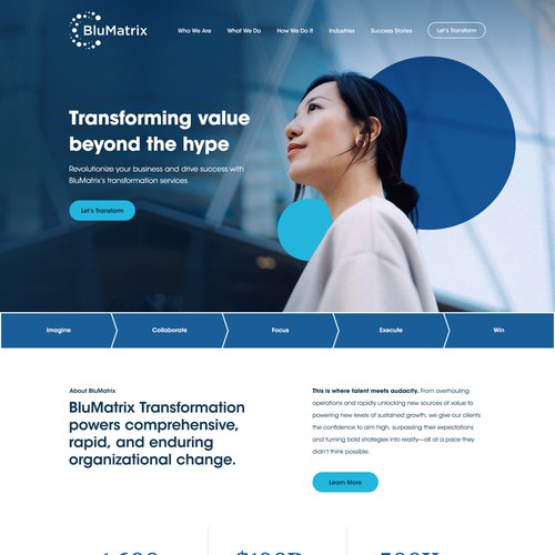 Consultant website with the title 'Management and technology consulting firm '