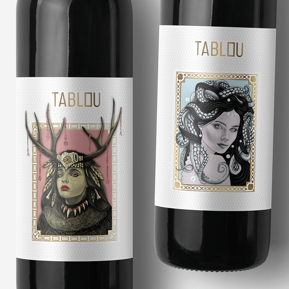 Mystical design with the title 'Wines´ family rebrand'