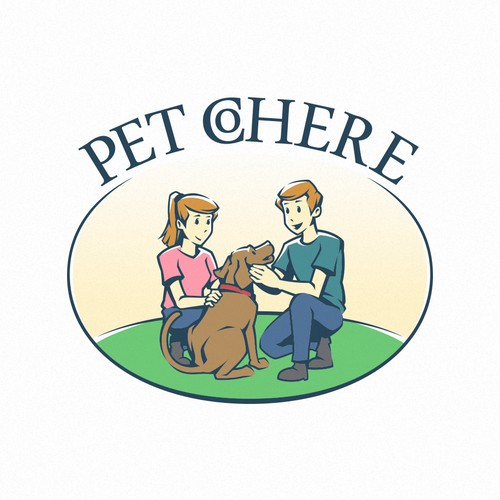 Lovely logo with the title 'Playful Logo Pet'