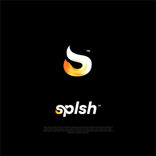 Liquid logo with the title 'splsh logo'