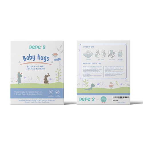Baby packaging with the title 'PACKAGING DESIGN'