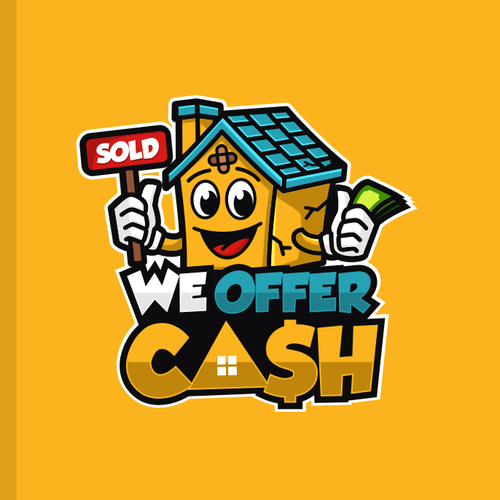 Cash logo with the title 'Logo for Real Estate Buyers'