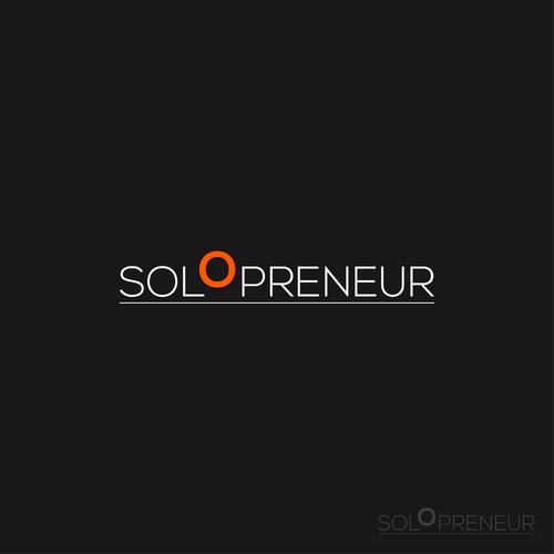 Entrepreneur logo with the title 'Solopreneur logo'