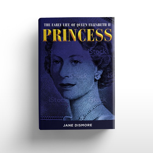 Biography design with the title 'Book cover for major new royal biography'