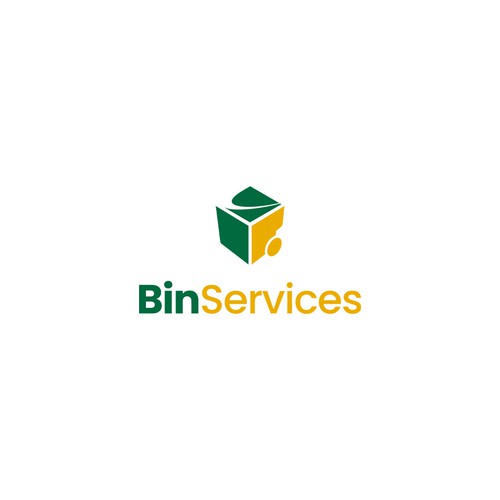 Recycling logo with the title 'Bin Services'