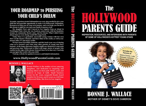 Acting design with the title 'Finalist design for "The Hollywood Parents Guide" book cover'