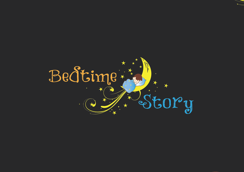Sleep logo with the title 'Bedtime Story logo'