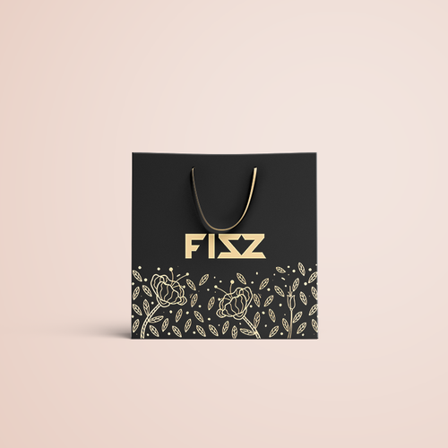 Takeaway design with the title 'Modern and Elegant Bag'