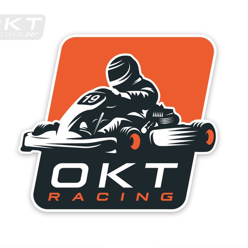 Formula logo with the title 'OKT Racing, winning design'