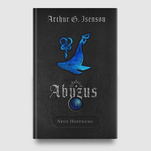 Celtic design with the title 'Cover for the fantasy novel "Abyzus"'