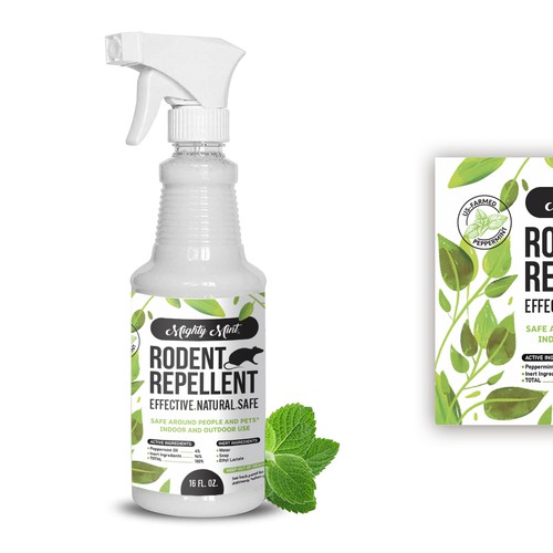 Leaf label with the title 'Illustration  packaging'