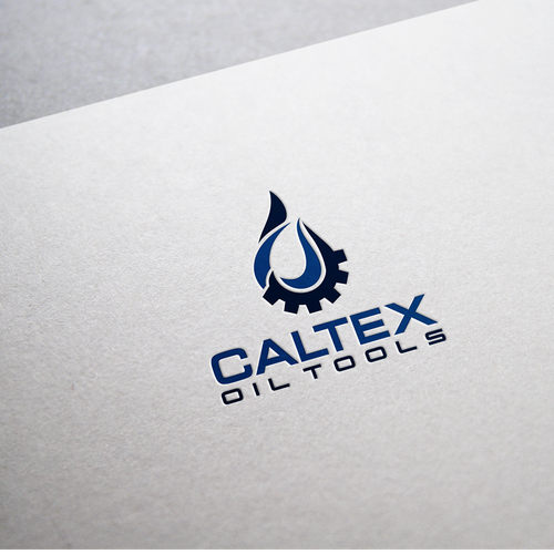 Oil brand with the title 'Logo & brand identity pack for Caltex oil tools'
