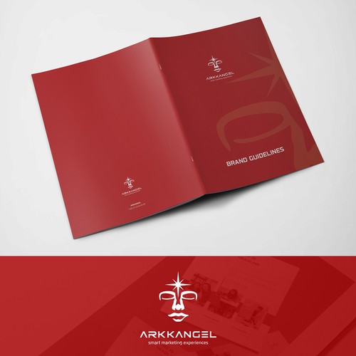 Web design brand with the title 'Brand Guide for Tech Brand'