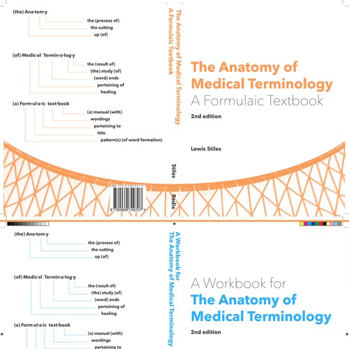 Drawing book cover with the title 'The Anatomy Of medical Terminology'