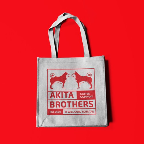 Japanese brand with the title 'Akita logo for coffee company'