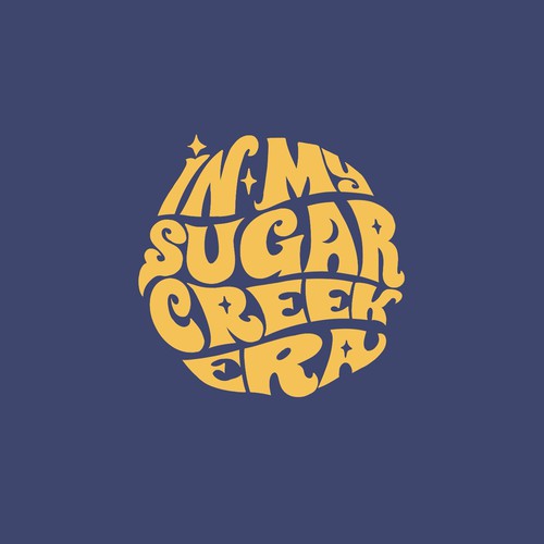 Groovy design with the title 'Groovy vintage typography'