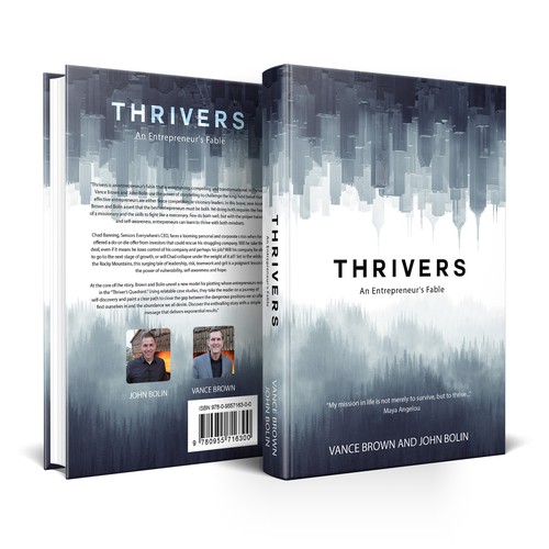 Creative book cover with the title 'Thrivers '