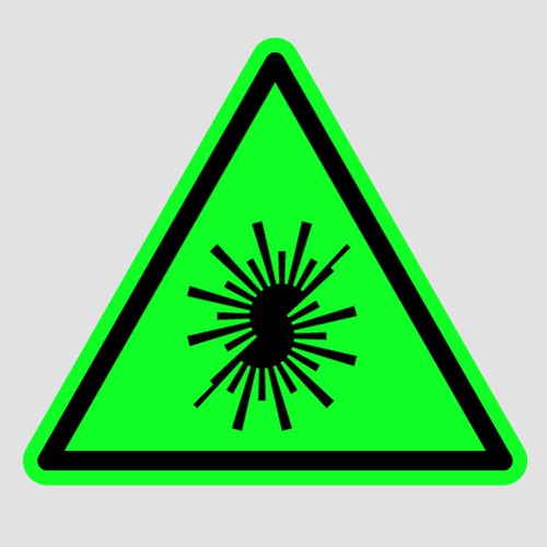 Laser design with the title 'Logo for green laser company'