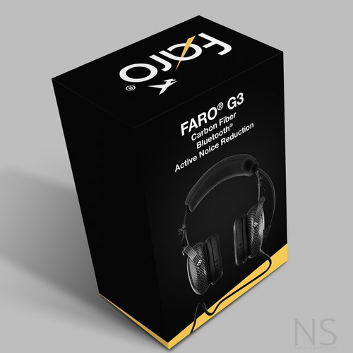 Bluetooth design with the title 'Headsets packaging design'