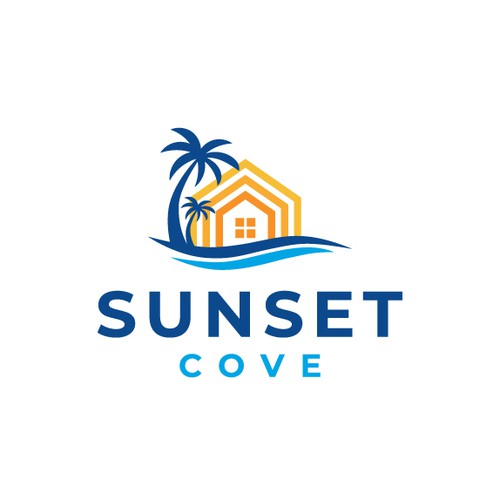 Neighborhood logo with the title 'Sunset Cove'