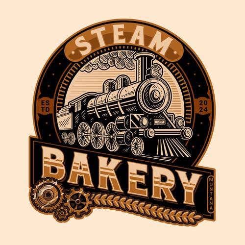 Engine design with the title 'Steam Bakery'