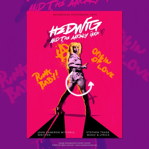 Advertising illustration with the title 'Poster Design - Hedwig'