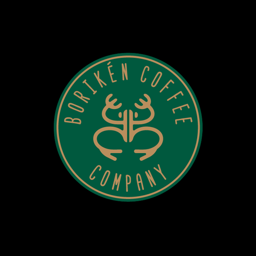 Frog logo with the title 'Exotic logo for a coffee company '