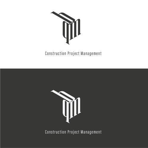 Corporate design logo with the title 'geometric font logo'