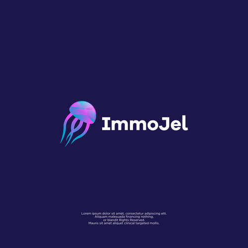 Jellyfish design with the title 'ImmoJel'