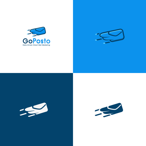 Mailbox logo with the title 'Simple logo design for GoPosto'