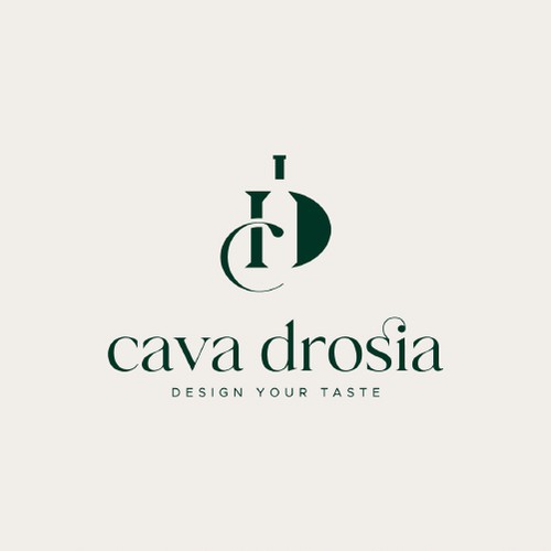 Refined logo with the title 'Elegant Wine Logo'