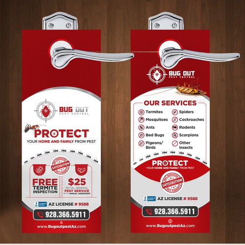 Door hanger design with the title 'Door Hanger '