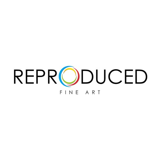 Art gallery logo with the title 'Guaranteed - Logo for Reproduced Fine Art'