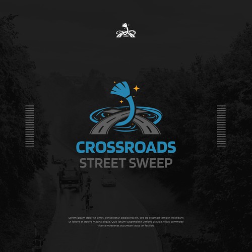 Road brand with the title 'Crossroads Street Sweep'