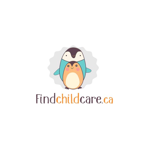 Childcare logo with the title 'Find childcare logo design'