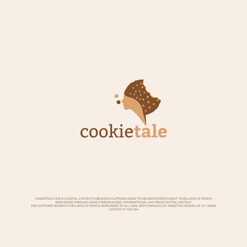 Cute messages logo with the title 'Logo for "CookieTale"'