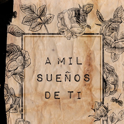 Romantic book cover with the title 'A mil sueños de ti'
