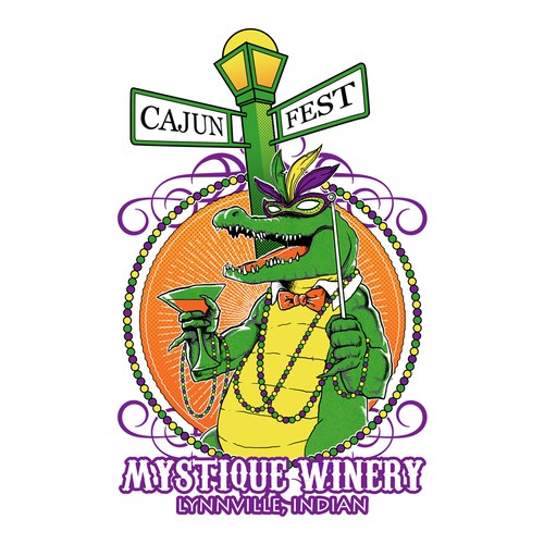 Mascot t-shirt with the title 'gator fest'