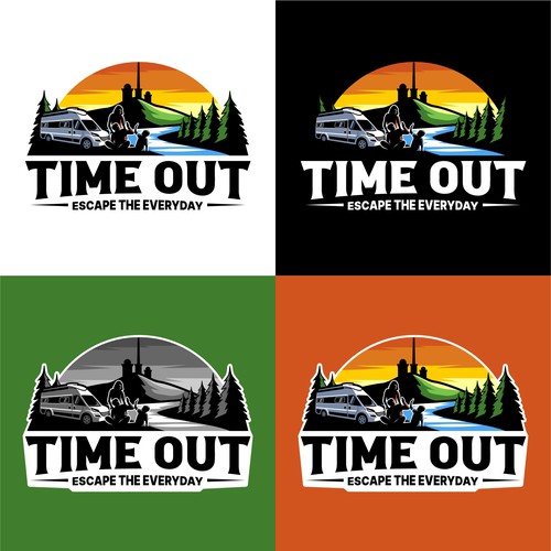 Travel design with the title 'TIME OUT EVERYDAY'
