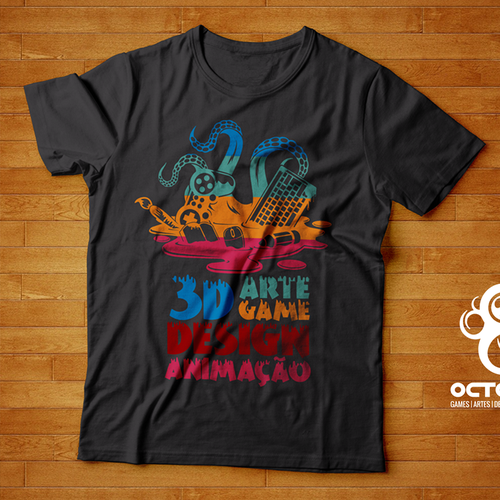 Education t-shirt with the title 'Tshirt Design for Octopus'