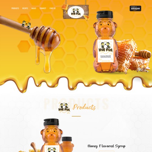 Honeycomb design with the title 'HIVE FIVE'